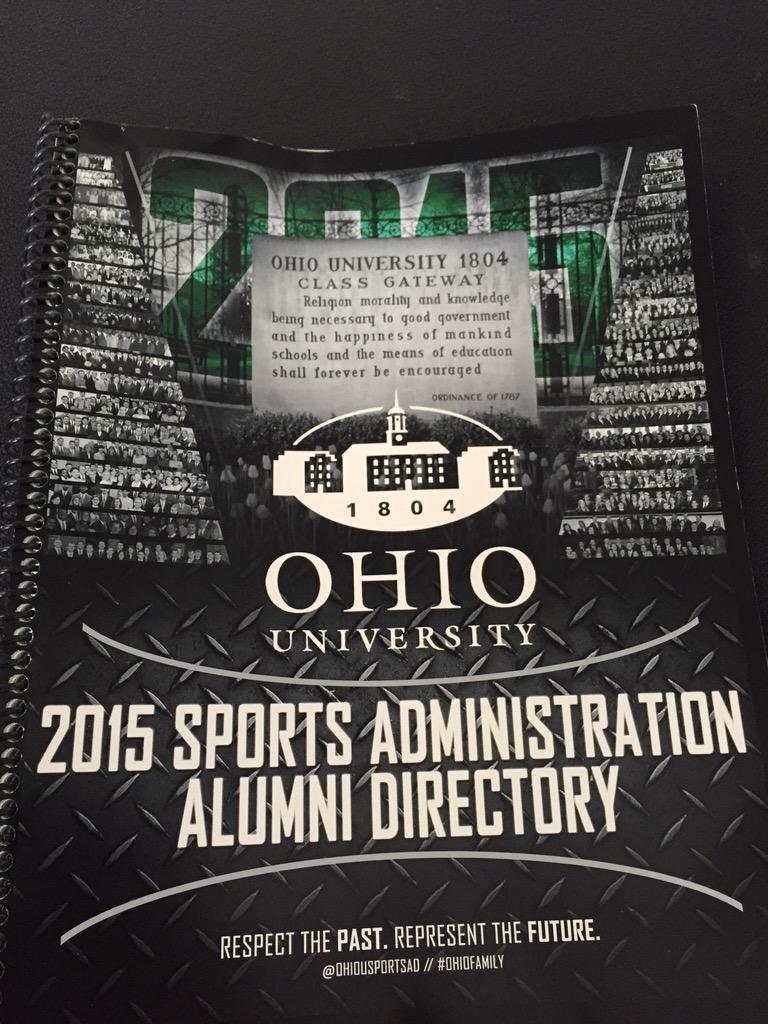MattGott25's tweet photo. Finally! The @OhioUSportsAd Green Bible has arrived #OUSportsAd #SportsBiz http://t.co/shl9mppOlM
