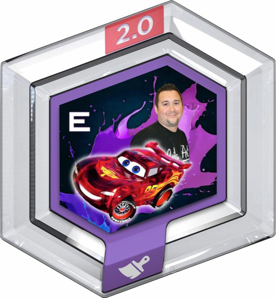 DisneyCheats's tweet photo. Loved this alt. design to @EvilosArt power disc. Was so great getting to hang out with this guy! #disneyinfinity http://t.co/C0Njo5kdeL