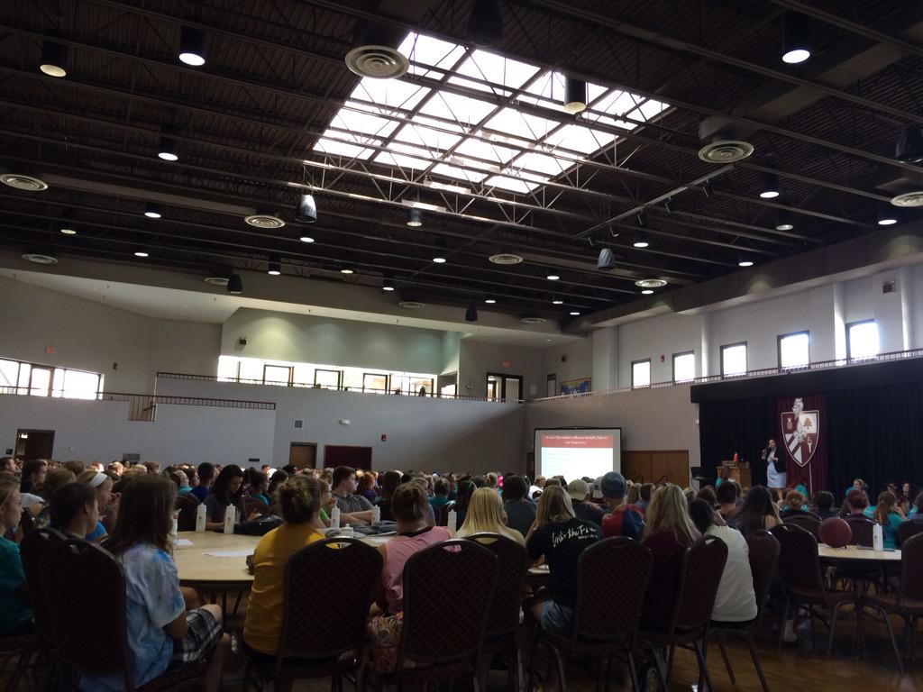 Great energy at @LiveOutLoud2019 today as <a href="/emcassady/">Elizabeth Cassady</a> rocks <a href="/BraveBU/">BraveBU</a>! #LiveOutLoud2019  #BraveBU