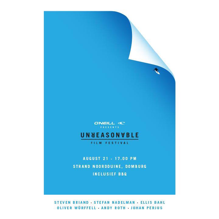 As vrijdag organiseren wij ism O'neill het O'neill Unreasonable Filmfestival op Strand Noordduine. Inclusief BBQ.