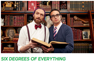 react's tweet image. HALF OUR TILL #SixDegrees! We'll be live tweeting! Let's get HYPED PEOPLE! Our TV show is debuting!