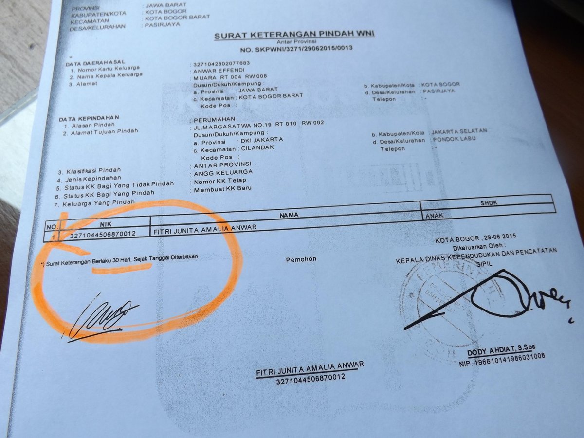 pindah berlaku keterangan hari surat 30 KETERANGAN DISDUKCAPILKOTABOGOR Twitter: on SURAT
