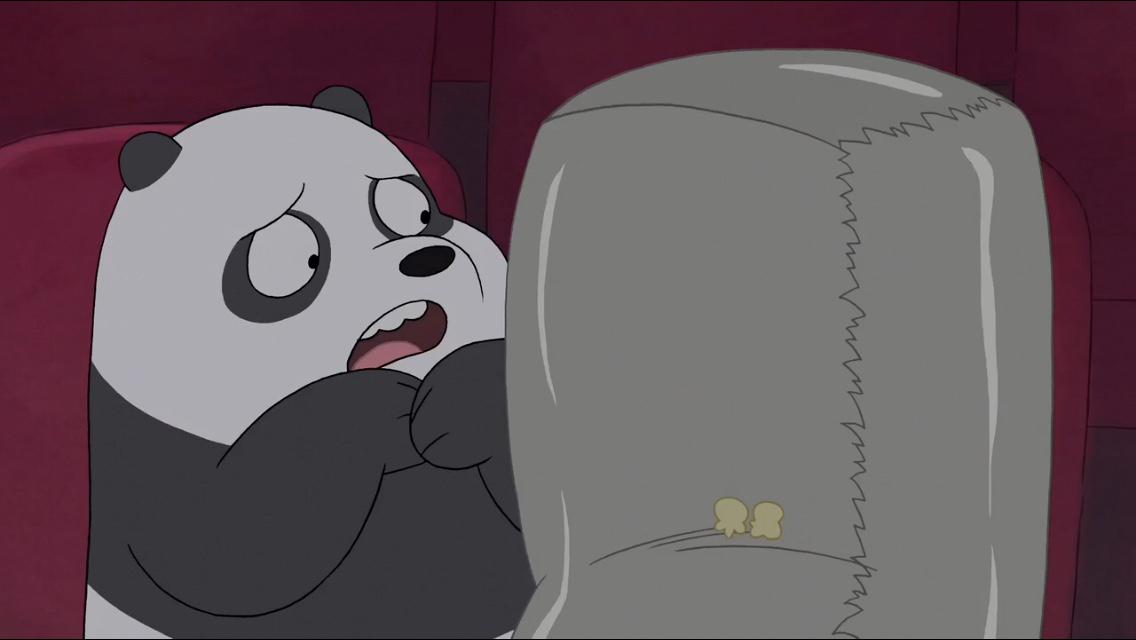 Panda_WBB's tweet photo. That is if you're allowed to even have some popcorn! Come on Grizz...sharing is caring #WeBareBears http://t.co/QIKkiUUBj5