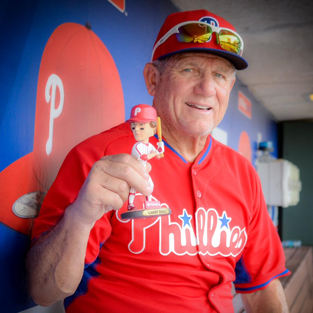 Phillies's tweet photo. Bowa approves this bobble. http://t.co/AlsWIb4Uef