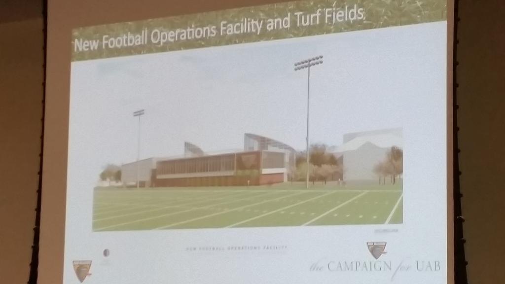 First draft of possible new UAB football facility presented by Mark Ingram
