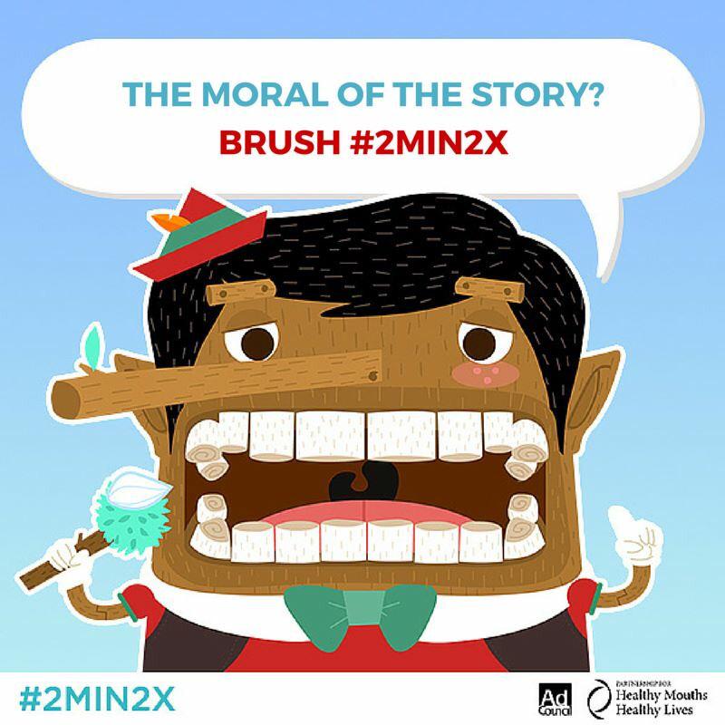 brush2min2x's tweet photo. A cavity-free mouth can be more than just a fairy tale when kids brush #2min2x. #ToothyTuesday http://t.co/y7zc5TvTWw