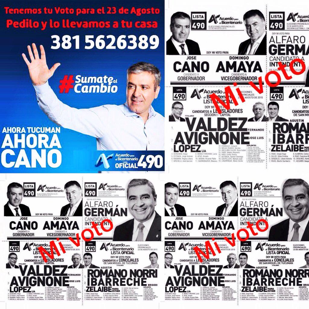 FerValdeztuc's tweet photo. Somos #LaListaDeCano,la lista oficial del Acuerdo para el Bicentenario:la q tiene el N°490 en los 4 extremos #Sumate http://t.co/8D2PZgudbe