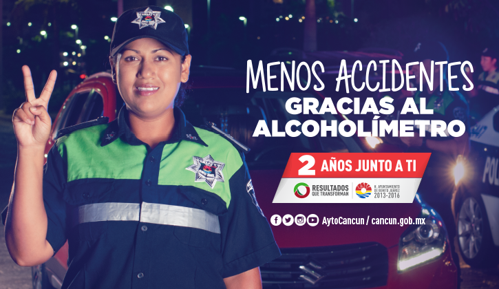 AytoCancun's tweet photo. #JuntoATi Gracias al alcoholímetro tenemos mayor seguridad para familias benitojuarenses. #ResultadosQueTransforman http://t.co/cYSVPQFRdA