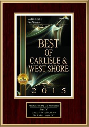 Voted Best Optometrist in West Shore / Carlisle area.  Come see why readers voted for us #mechanicsburgeye