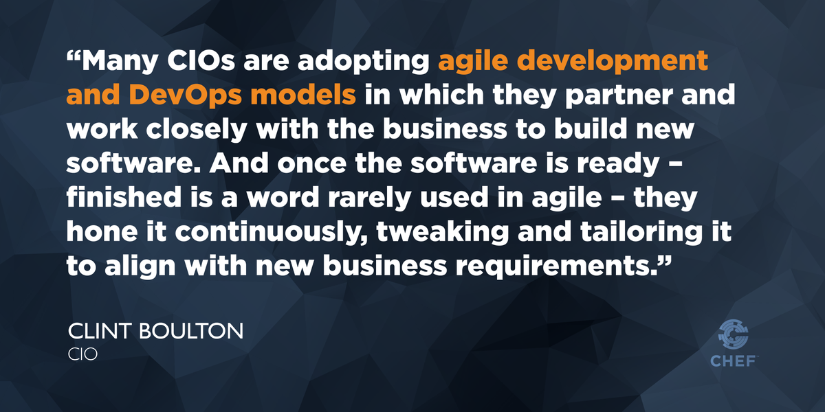 PrgsChef's tweet photo. #ContinuousDelivery and #Agile models bring cultural shift for IT via @ClintBoulton @CIOonline http://t.co/vcQ9AbNA6N http://t.co/1lEprawdB6
