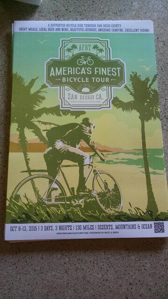 JPAdotcom's tweet photo. America's Finest Bicycle Tour (#afbt) posters look awesome. Going to be a great time. @bikesd thx @A7D 4 design! http://t.co/U2j67abqX2