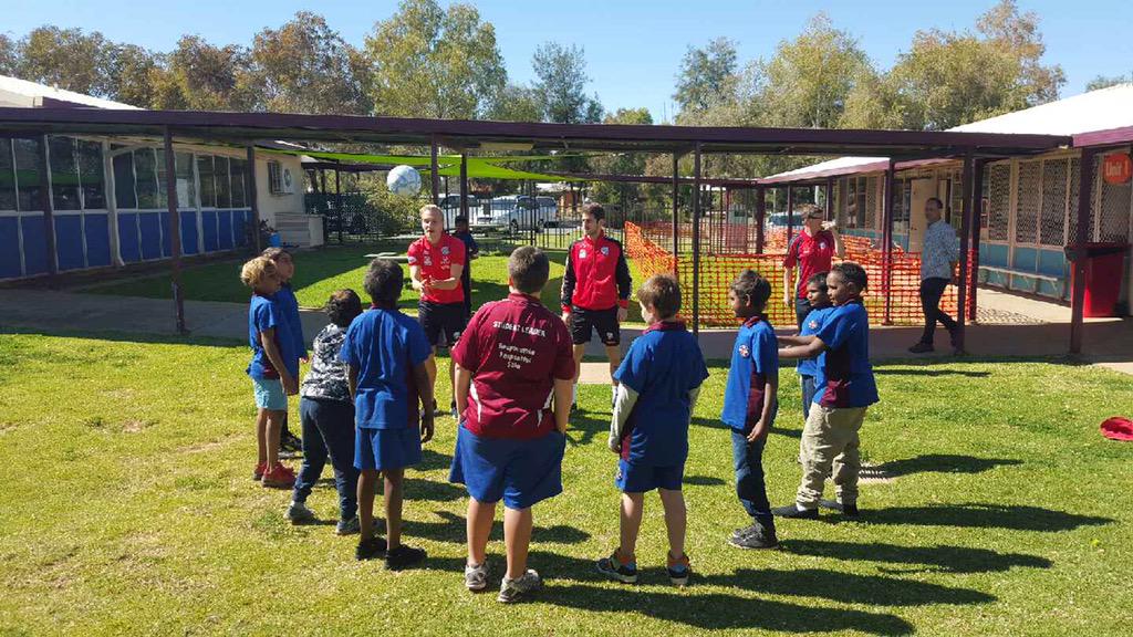 Adelaide United Mate And Jimmyjeggo Visiting Sadadeen Primary School Ausoutbacknt Ntaustralia Coyr Http T Co Fgzfnbw54z Twitter