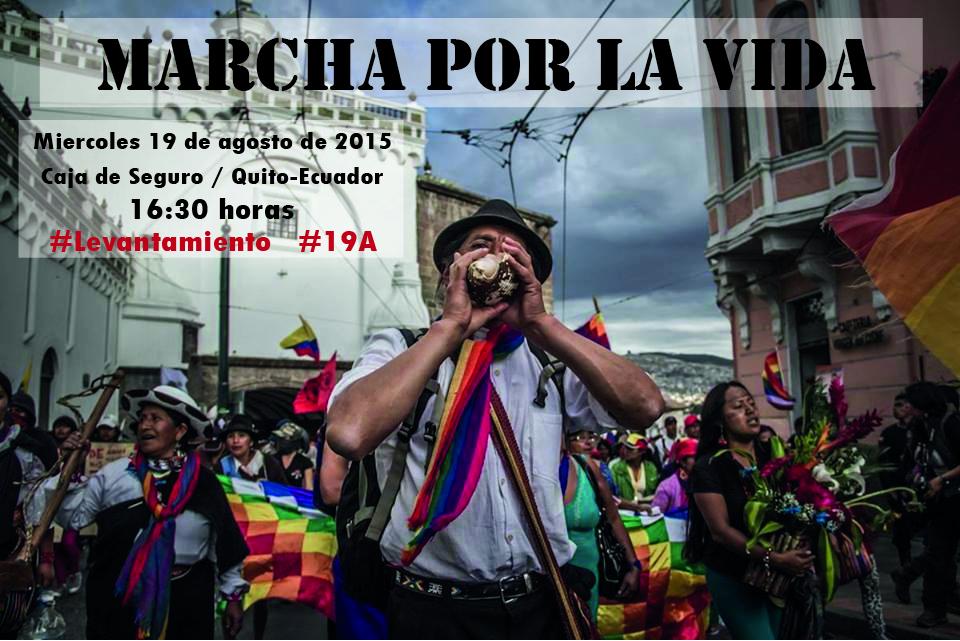 CONAIE_Ecuador's tweet photo. Miércoles marchamos por la vida desde las 16:30 en la Caja del Seguro, Súmate! http://t.co/mepYN9XfCV