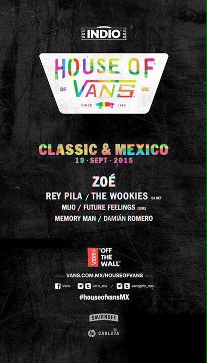 Así quedan los carteles de #HouseOfVansMX para este año: