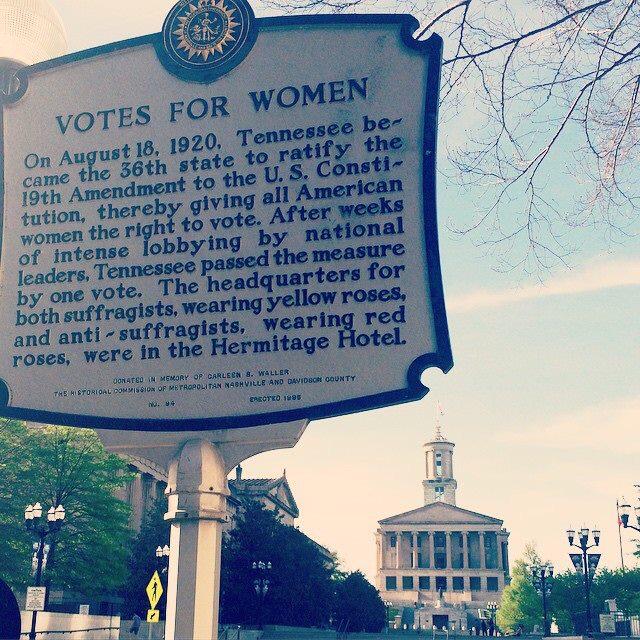 alavgs's tweet photo. The #19thAmendment was ratified 95 years ago today. #ThanksFebb #andHarry #TennesseeHistory http://t.co/1zzyzL5tey