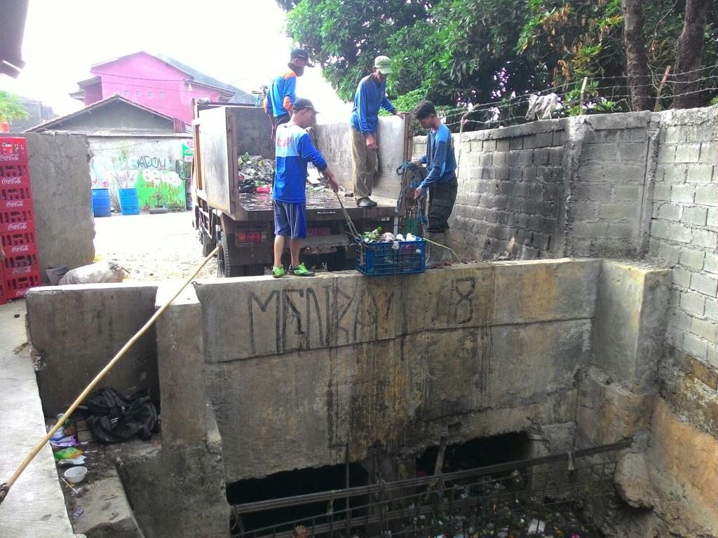 satgas_SDA's tweet photo. Kegiatan Satgas banjir regu cimanggis membersihkan kali laya dan gorong2nya http://t.co/URvTU96v7t