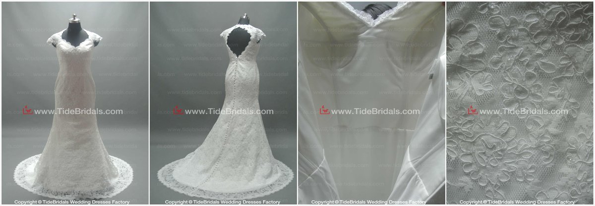 AL181 ALL OVER SOFT LACE. CAPE SLEEVES, MAKE YOU ELEGENT! ONLY @ @tidebridal