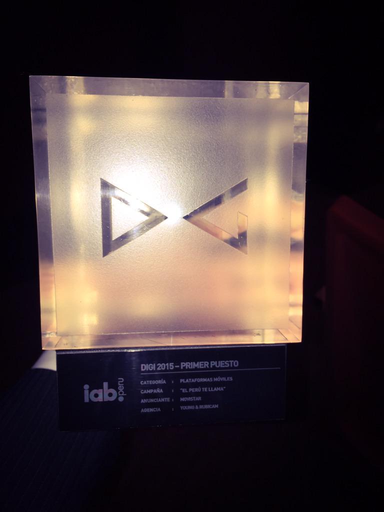 lgarvan's tweet image. &quot;Perú Te Llama&quot; ganador en #PremiosDIGI2015!! A celebrar equipo!!! @luciacorsom @rodrigo_alban @Marigirl @salmallo