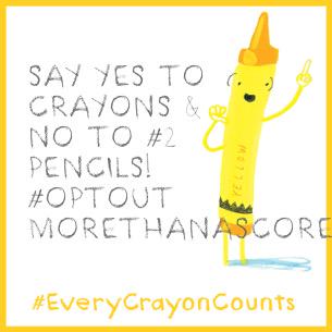 lapham_katie's tweet photo. #EveryCrayonCounts #OptOut #OptOutBus #MoreThanAScore @UnitedOptOut #changethestakes @NYCOptOut @NYSAPE @lacetothetop http://t.co/PMWPcsK24Z