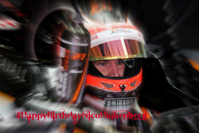 Happy 28th birthday Nico Hulkenberg  . I wish you a great year & great career.  