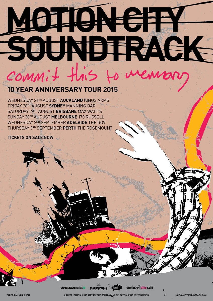MotionCityMusic's tweet photo. Hey Australia! Next week the #CTTM10 Tour comes down under. Tickets available http://t.co/1HGFapjSkq see you soon! http://t.co/XqeNxOrg1D