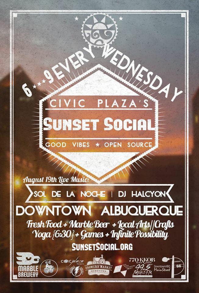 Ifya haven't been-ya gotta go! Food/local arts/crafts/music &amp; our BEER! <a href="/CivicPlazaPres/">Civic Plaza Presents</a> <a href="/ABQCC/">ABQCC</a> sunsetsocial.org