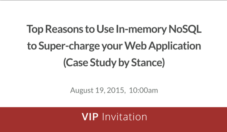 Redisinc's tweet image. We'd like to invite you to attend our session at #NOSQLNow! 2015
