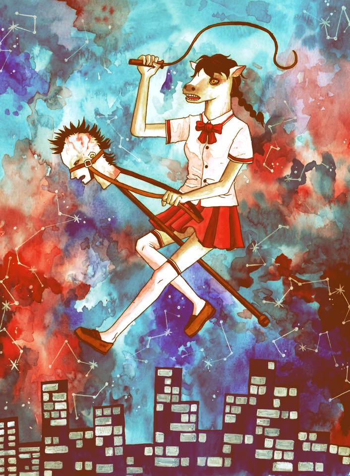 Baekma_Band's tweet photo. We got our new album artwork from @mintheelephant ! It's so awesome! Thank you, Min! #koreanartists #koreanindie http://t.co/C1XERNdz83