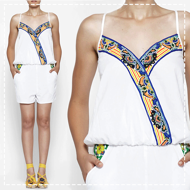 piapauro's tweet photo. Pristine &amp; crisp whites, combined with bold colours, a classic #PiaPauro #romper. Shop it: http://t.co/1uDX5zPVuA http://t.co/vLHNkhYMEf
