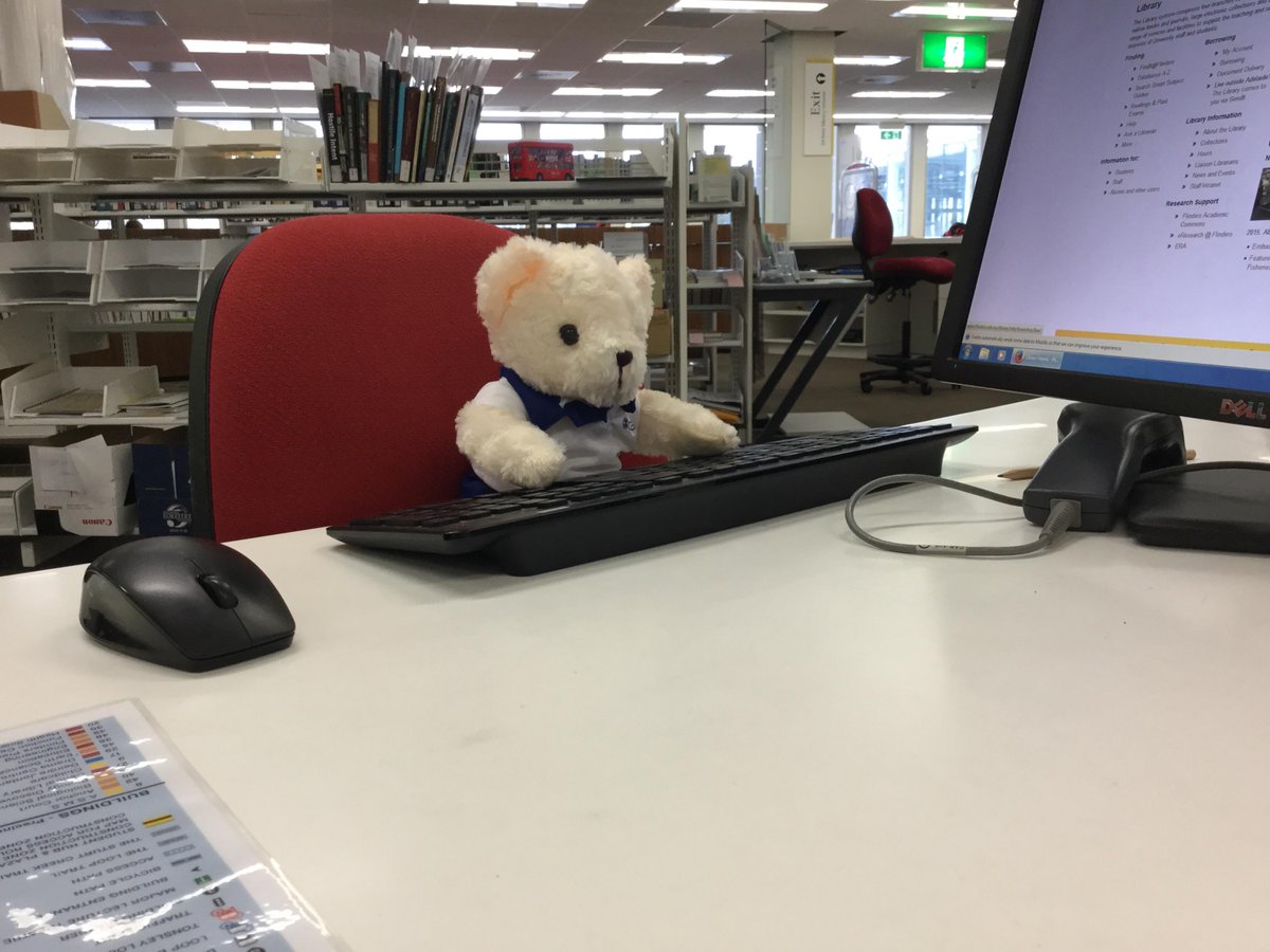 FlindersLib's tweet photo. Come into the Central Library. We have so many library puns you won't be able to bear it! http://t.co/BKglaJVhdZ