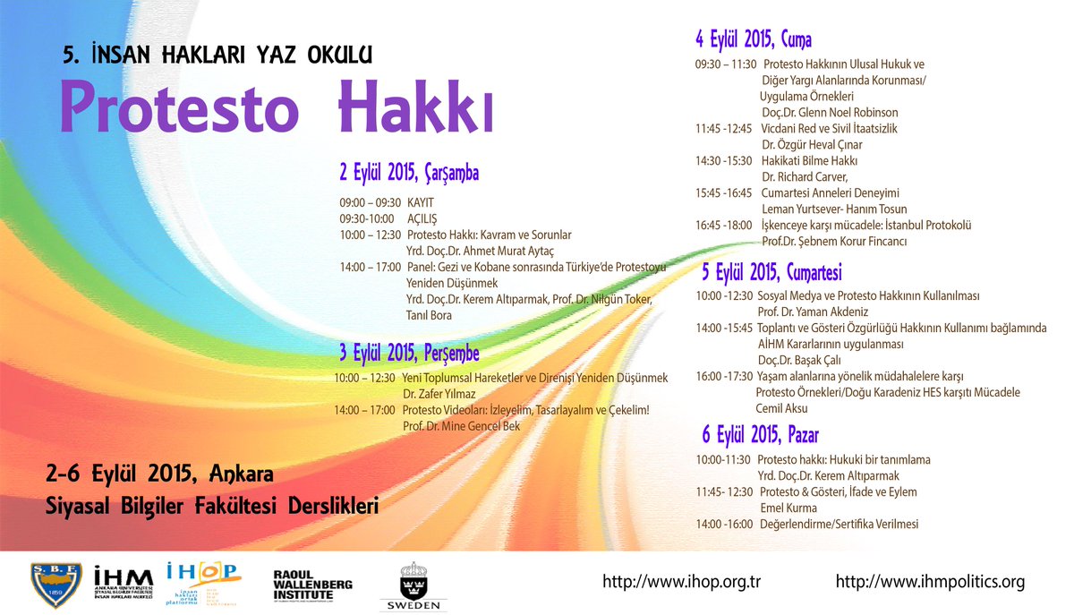 ihmsbf's tweet photo. 5. Yaz Okulu'nun programı belli oldu: http://t.co/gakdRd6f96 http://t.co/OvoUjwoEts
