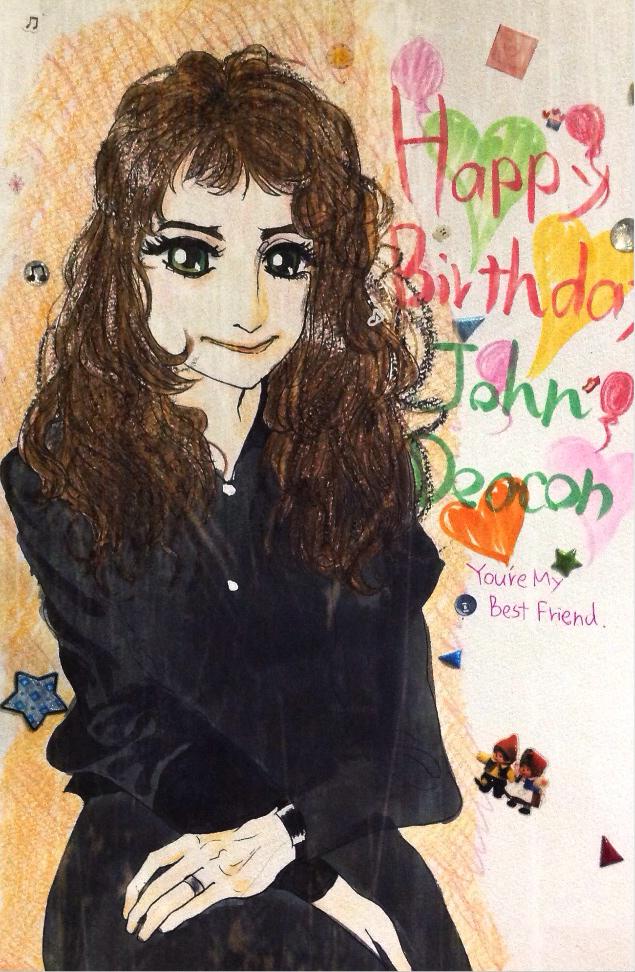 Happy Birthday John Deacon!
\\I really love you.you\re my best friend.\\ 