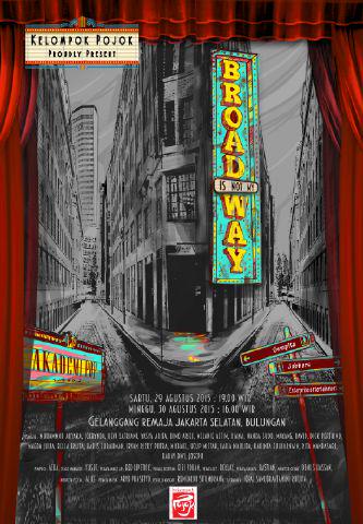 <a href="/Kelompok_Pojok/">Kelompok Pojok</a>  pentas lagi 29-30 agustus 2015 di GRJS bulungan... Minat dm ya!!!