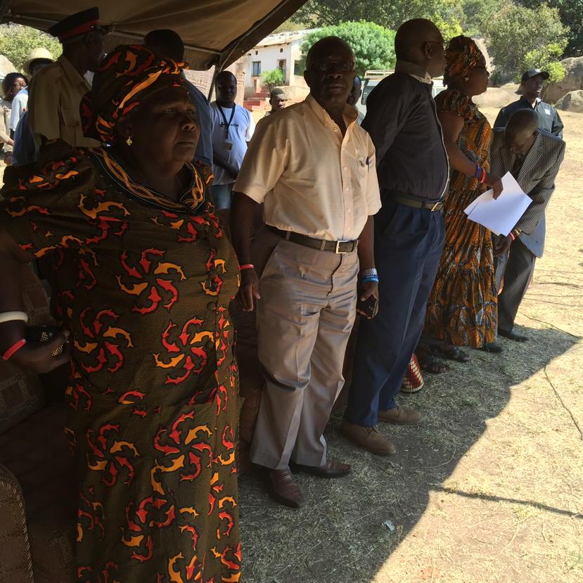 JanetRoganUK's tweet photo. Chiefteness Nyanje with Chiefs Nyamphande and Mumbi at the launch of a new OneStopShop against GBV in Nyanje. http://t.co/M9xLANkxZZ