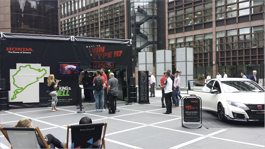 brandanddeliver's tweet photo. Sam took on the Honda experiential at @BroadgateLondon Sadly, he didn't qualify... this time! #cautiousdriver http://t.co/fVxtBdOOZv