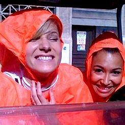 Naya Rivera and Heather Morris
