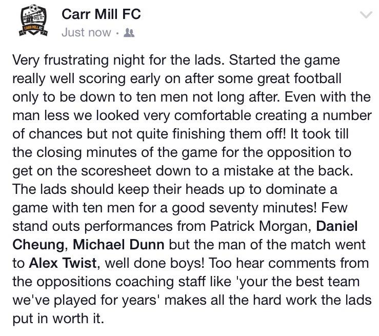 CarrMillFC's tweet photo. http://t.co/pCNeRSu0m6