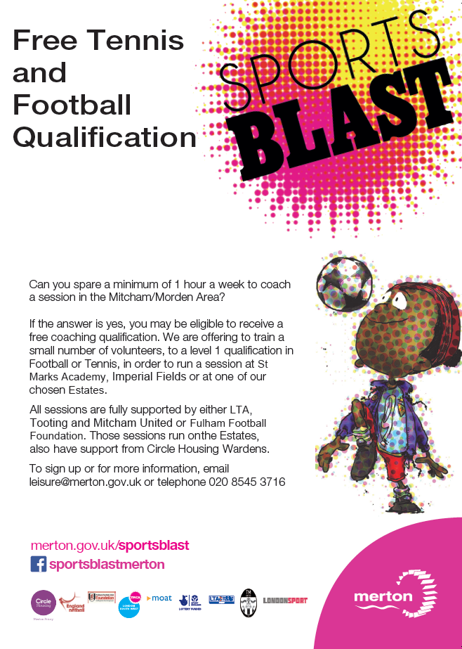 MCOrganisations's tweet photo. Can you spare a minimum of 1 hour a week to coach a session in the Mitcham/Morden area? http://t.co/Ai0hTWV3zh