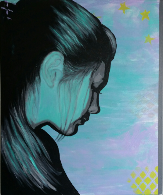 IngeLiseVejlgaa's tweet photo. http://t.co/wJHb1E6xio Portrait of my granddaughter, 50x60 cm acrylic on canvas http://t.co/6rX2oswguX