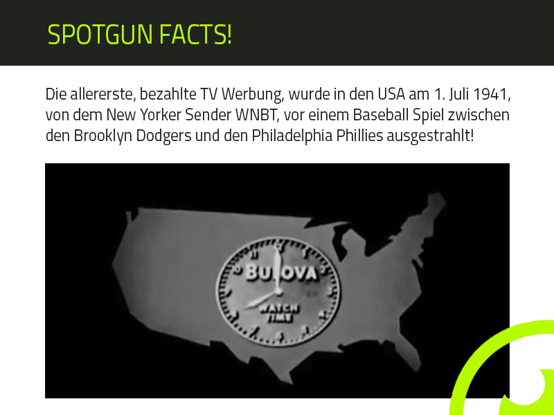SPOTGUNapp's tweet photo. Die allererste, bezahlte TV Werbung von 1941! Hat sich bis heute was verändert? http://t.co/w2jBeyNes0 http://t.co/ry5DUTseGZ