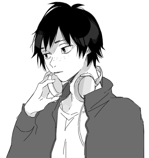 昔描いた山月 