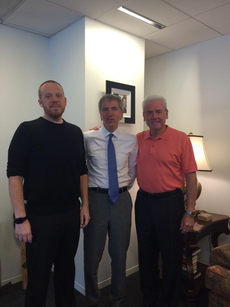newbelfast's tweet photo. Feel the power! Brian Donohue & Terry O'Sullivan of LIUNA in DC. Backing #Labor10 in NYC with @GerryAdamsSF @LIUNA http://t.co/UNMyfBC4Mr