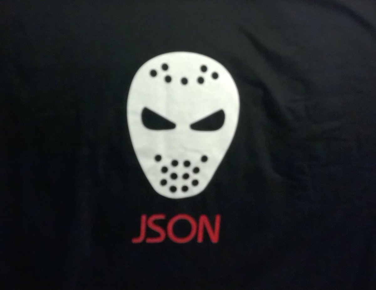dmakogon's tweet image. OH: "I never thought my use of JSON was so dangerous that I needed a mask..." #NoSQLNow