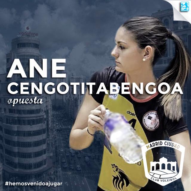 Ane Cengotitabengoa jugará en Club Voleibol Madrid <a href="/voleibolmadrid/">Club Voleibol Madrid</a> <a href="/ESPvoley/">ESPvoley</a> <a href="/TodovoleySpain/">Todovoley</a>
