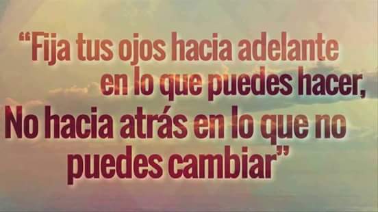 Siempre adelante sin que nada nos distraiga!! Éxitos!