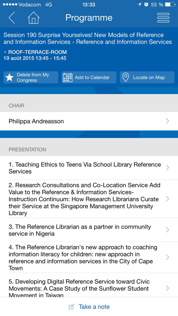 azoubig's tweet image. RT @Silvae: en attente du debut de cette session #wlic2015 #referenceservices