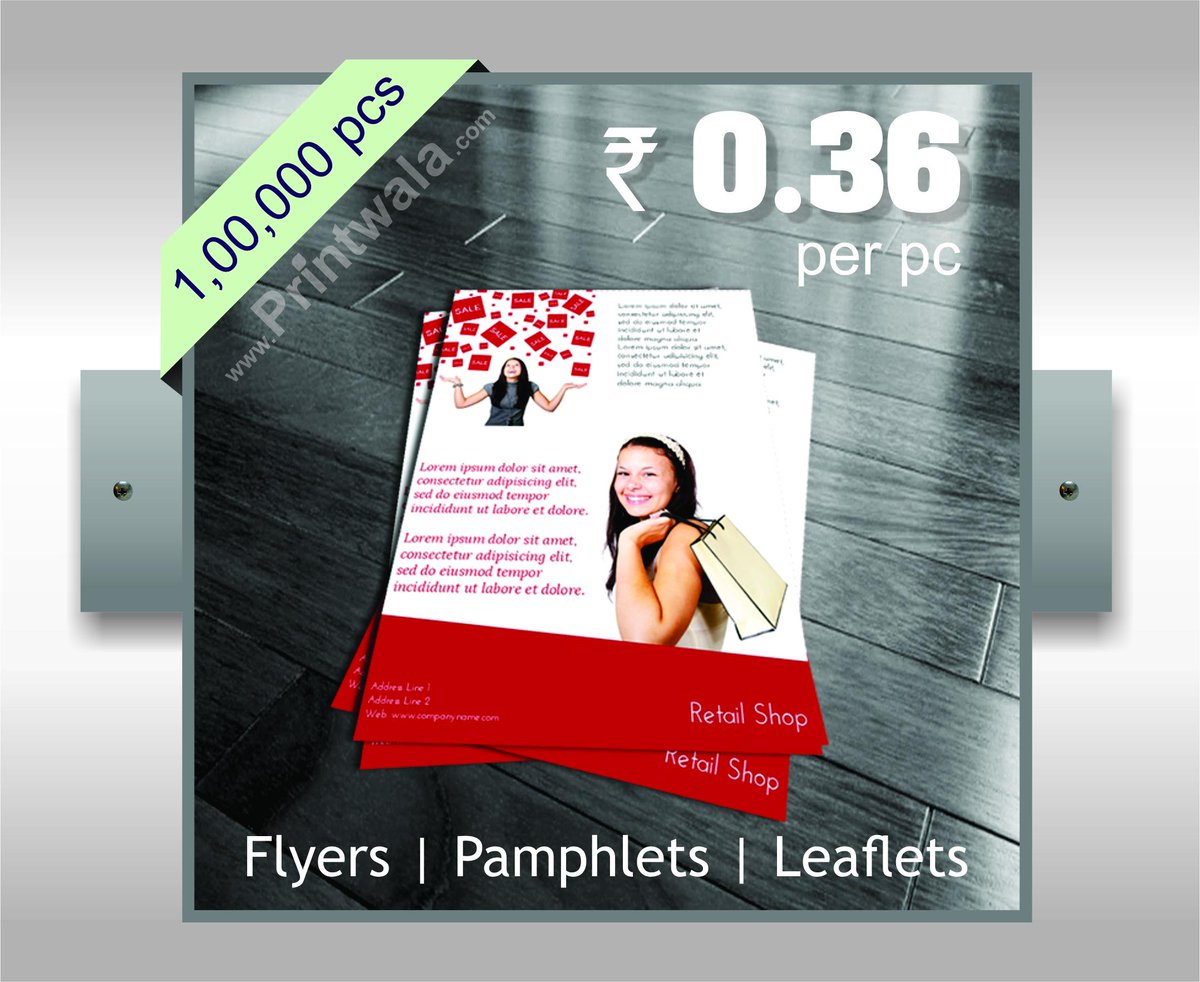 Festival Offer
Glossy - Flyers / Leaflets / Pamphlets @ .36 paise per piece
log on to printwala.com/pamphlet_print…