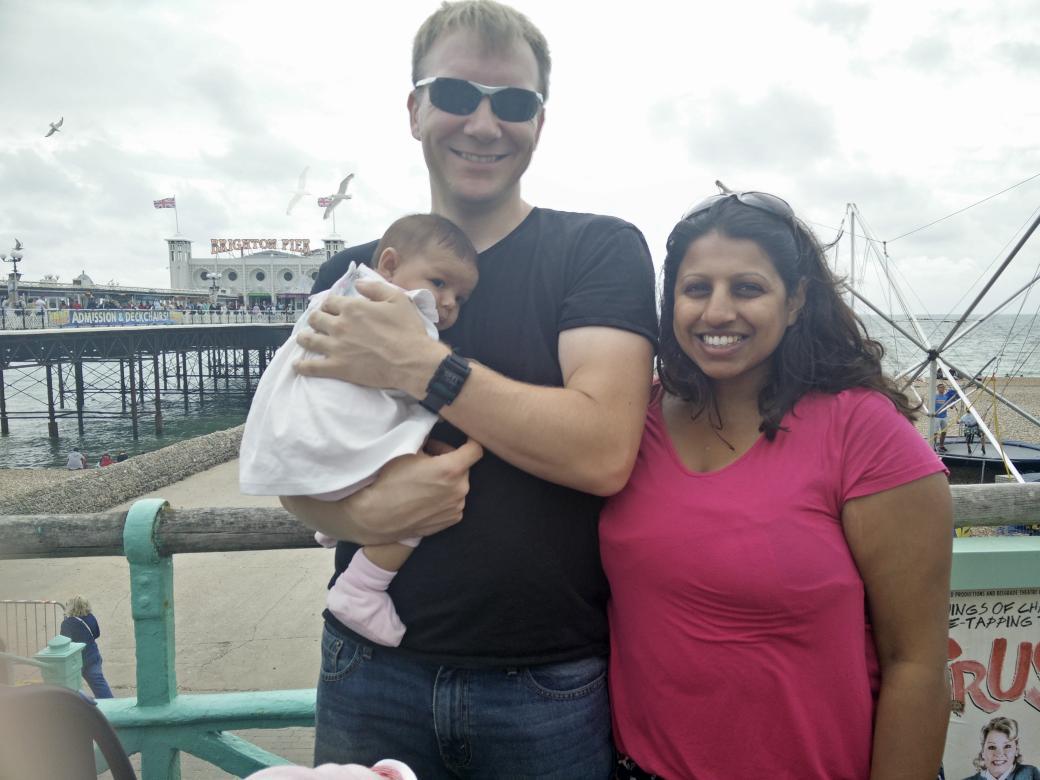 We are having a lovely day in Brighton.