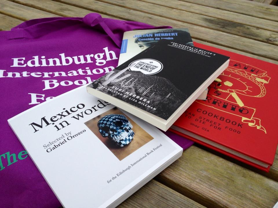 Book shopping <a href="/edbookfest/">Edinburgh International Book Festival</a> #mexico in words #edinburgh