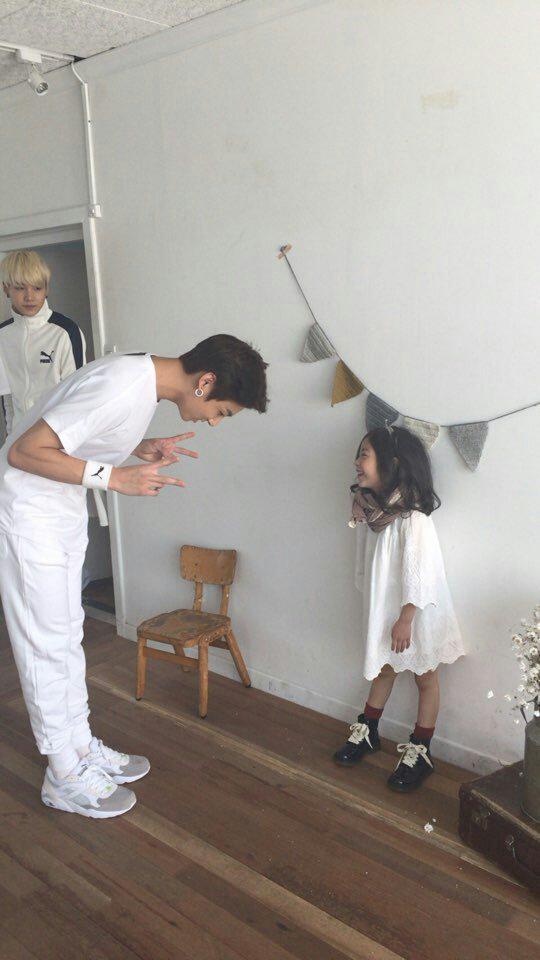 [Picture/Twitter] BTS with Kids Model Lee Nam Gyeong [150819]